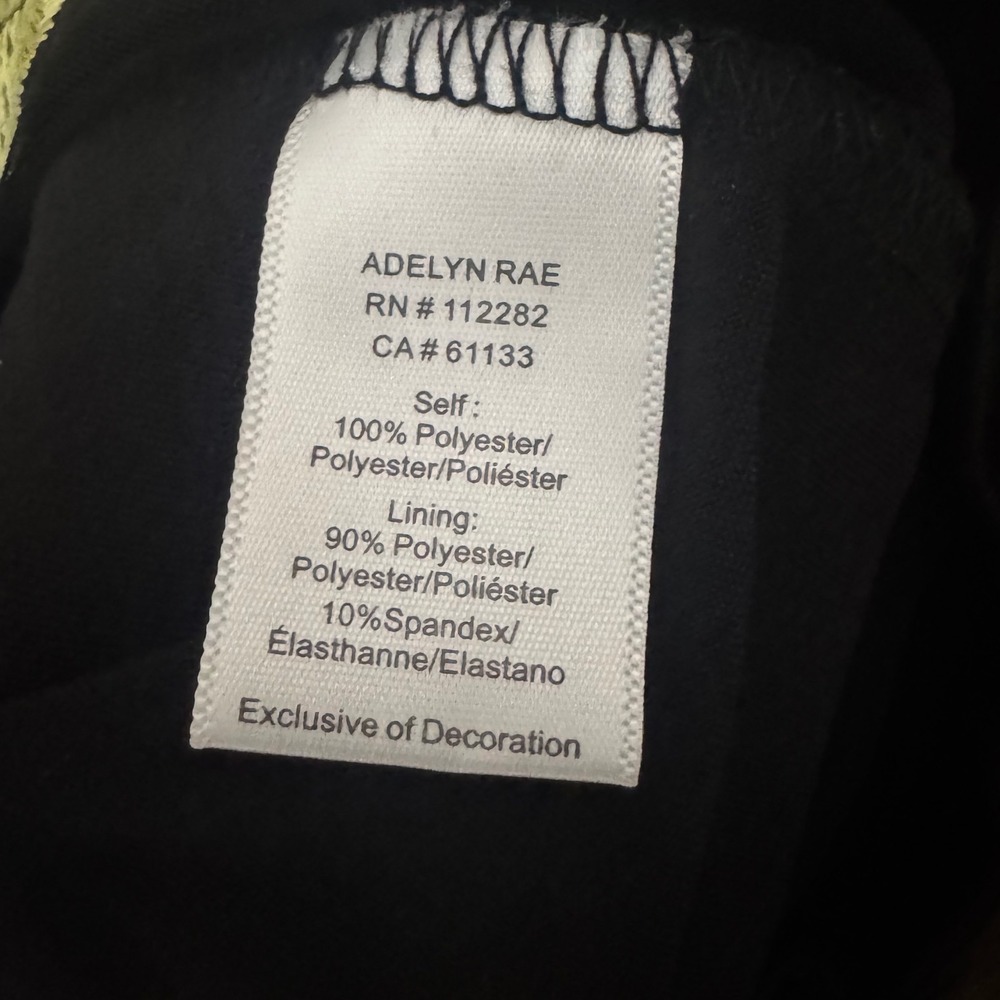 Adelyn Rae Black Multi Floral Embroidered Puff Sleeve V Neck Mini Dress Size S - Picture 13 of 14